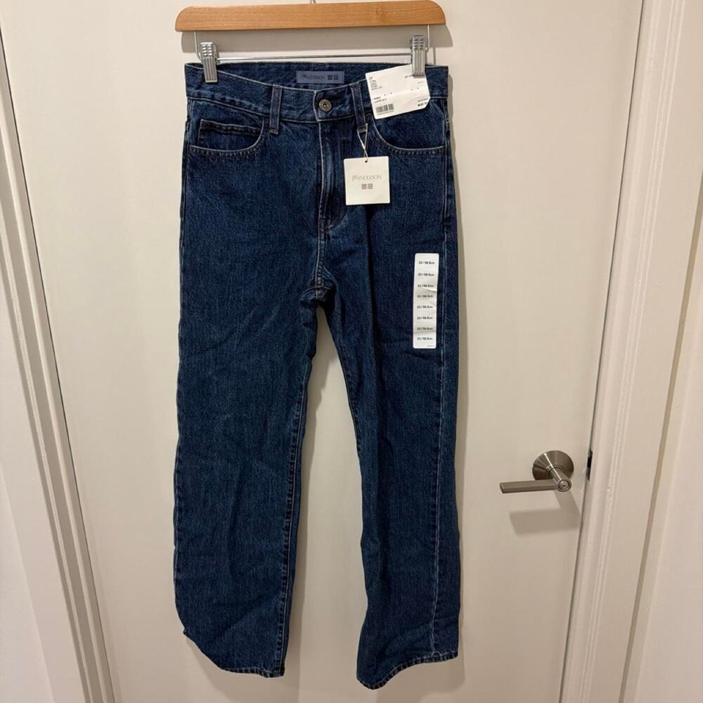 Jw anderson uniqlo dark wash jeans NWT